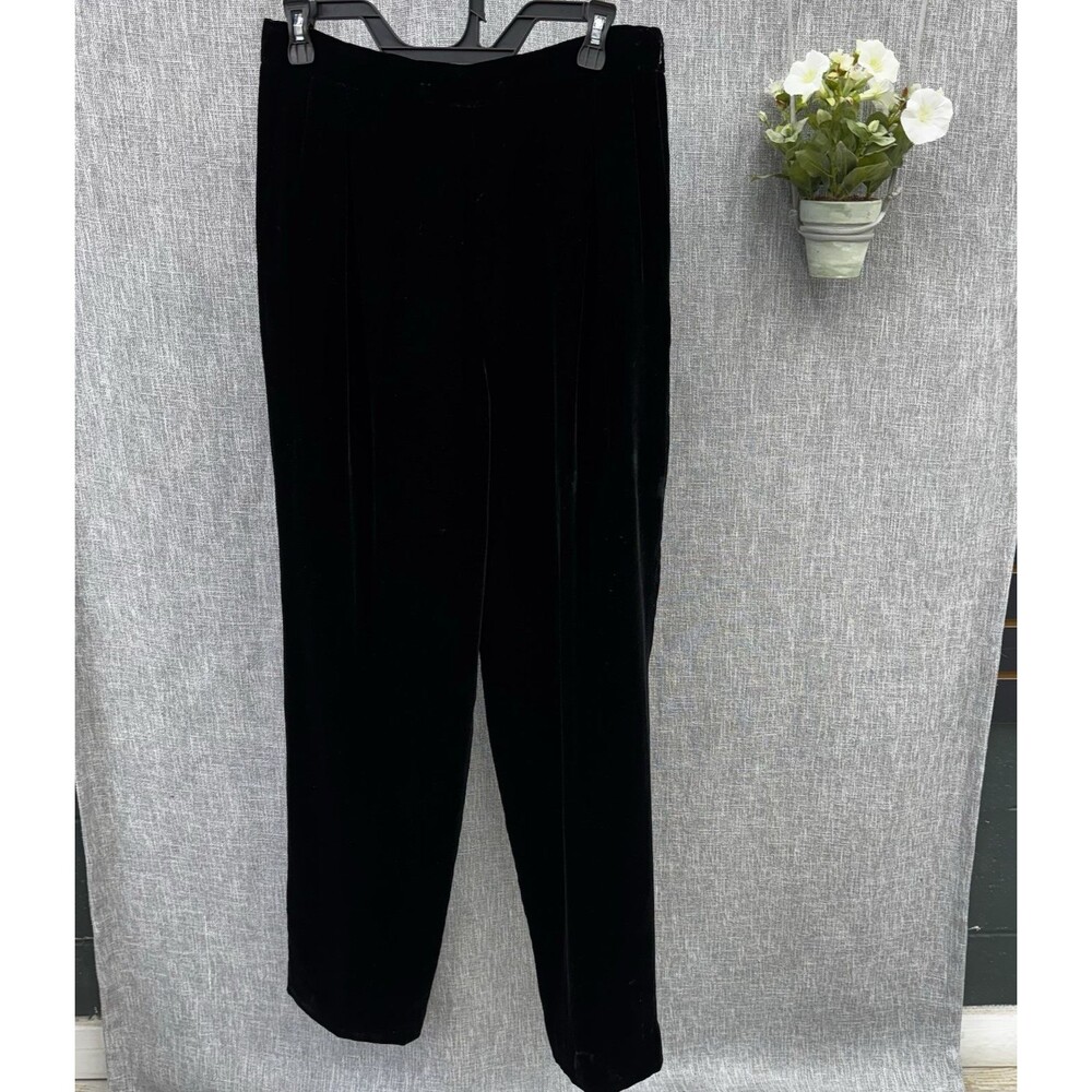 Vintage Christian Dior Separates 80s High Waist Velvet Dress Pants Luxury Sz 14